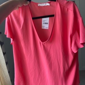 NWT Lush coral shirt size small